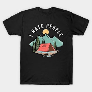 I Hate People Mountain Camp T-Shirt